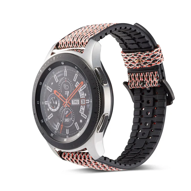 Силиконовый ремешок для Samsung Gear s3 s2 Sport Frontier браслет Galaxy watch 46/42 мм Huami Amazfit bip часов