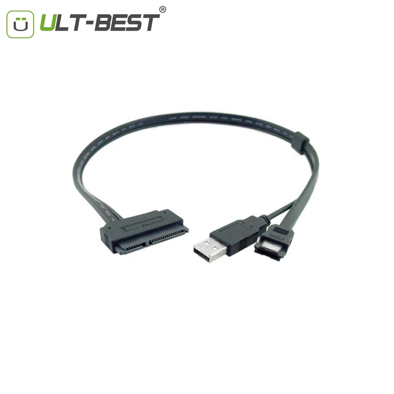 5 шт. Ульт лучший eSATA USB кабель жесткого диска SATA 22pin к Дата с питанием от адаптер