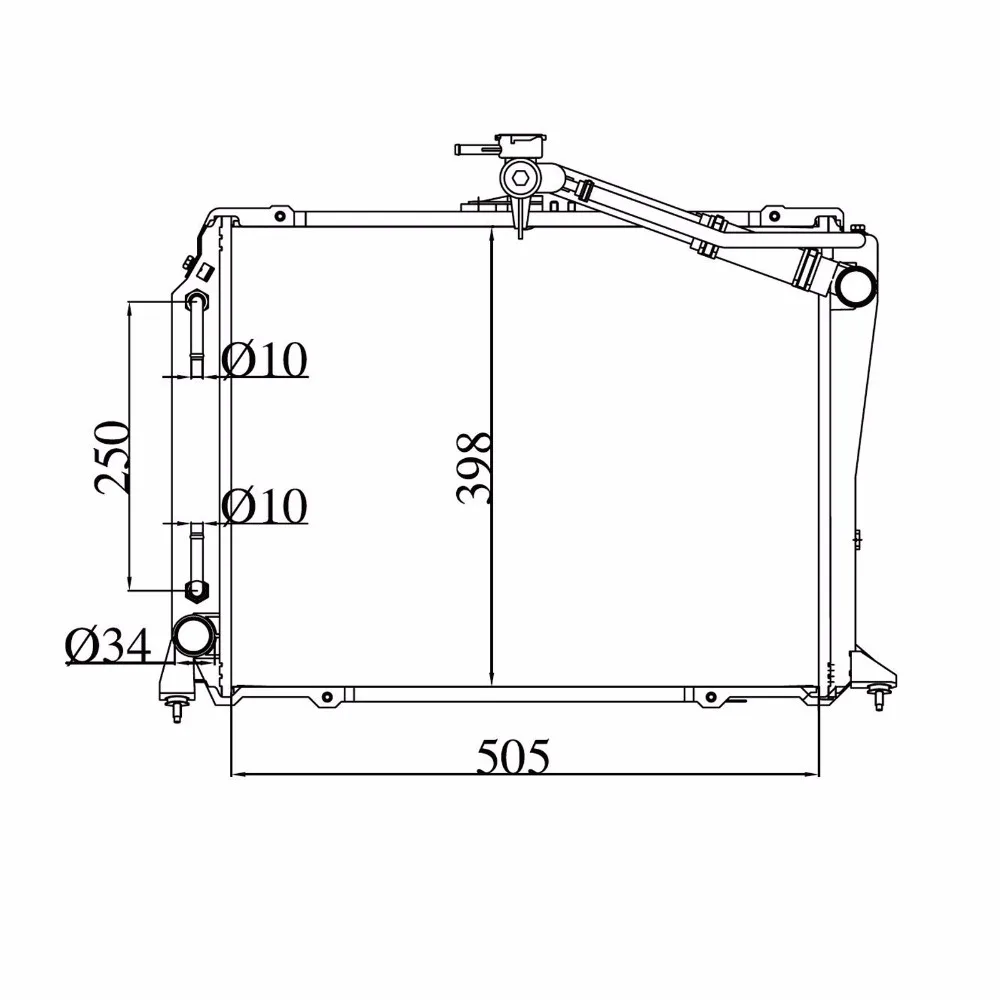 Car Premium Radiator For Toyota Hiace GAS AT Van 2.4L 4Cyl Petrol 1989-2005 Auto/Manual 1640075350 new | Автомобили и мотоциклы