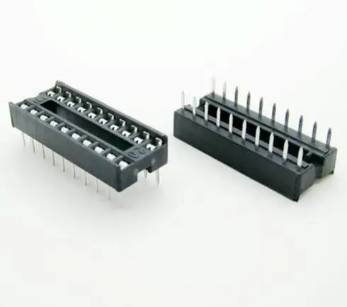 

24PCS/Lot 20 Pin DIP Square Hole IC Sockets Adapter 20Pin Pitch 2.54mm Connector