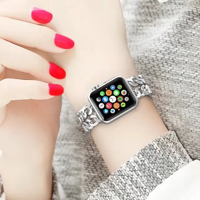Нержавеющая сталь часы ремешок для iwatch Apple Пряжка ремешков наручных часов