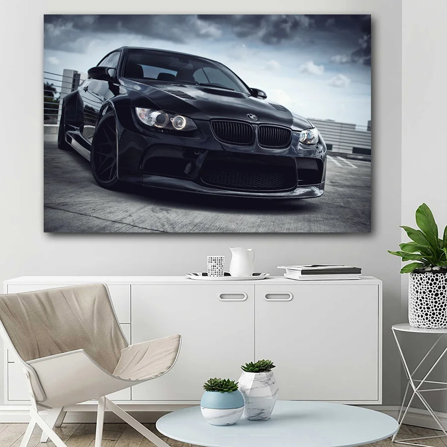 Печатная Настенная картина B M W E92 M3 супер спортивные автомобильные обои холст
