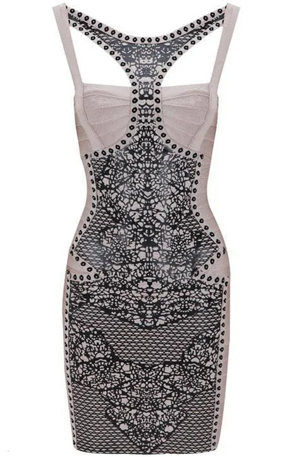 2014 New Style Sexy Women Summer Kim Kardashian Combo Lace Bandage Dress LC28059 elegant midi evening prom dresses high quality | Женская