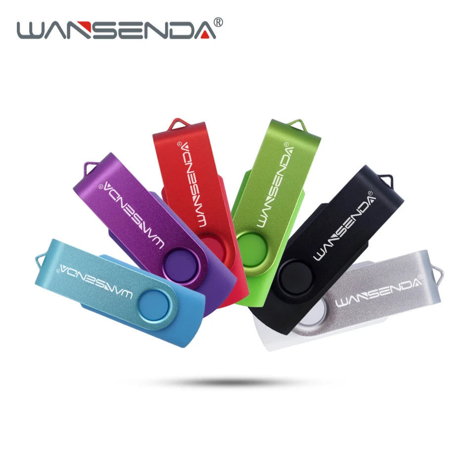 WANSENDA USB флэш накопитель Вращающаяся ручка 128 ГБ флеш 8 32 64 Гб внешний 256