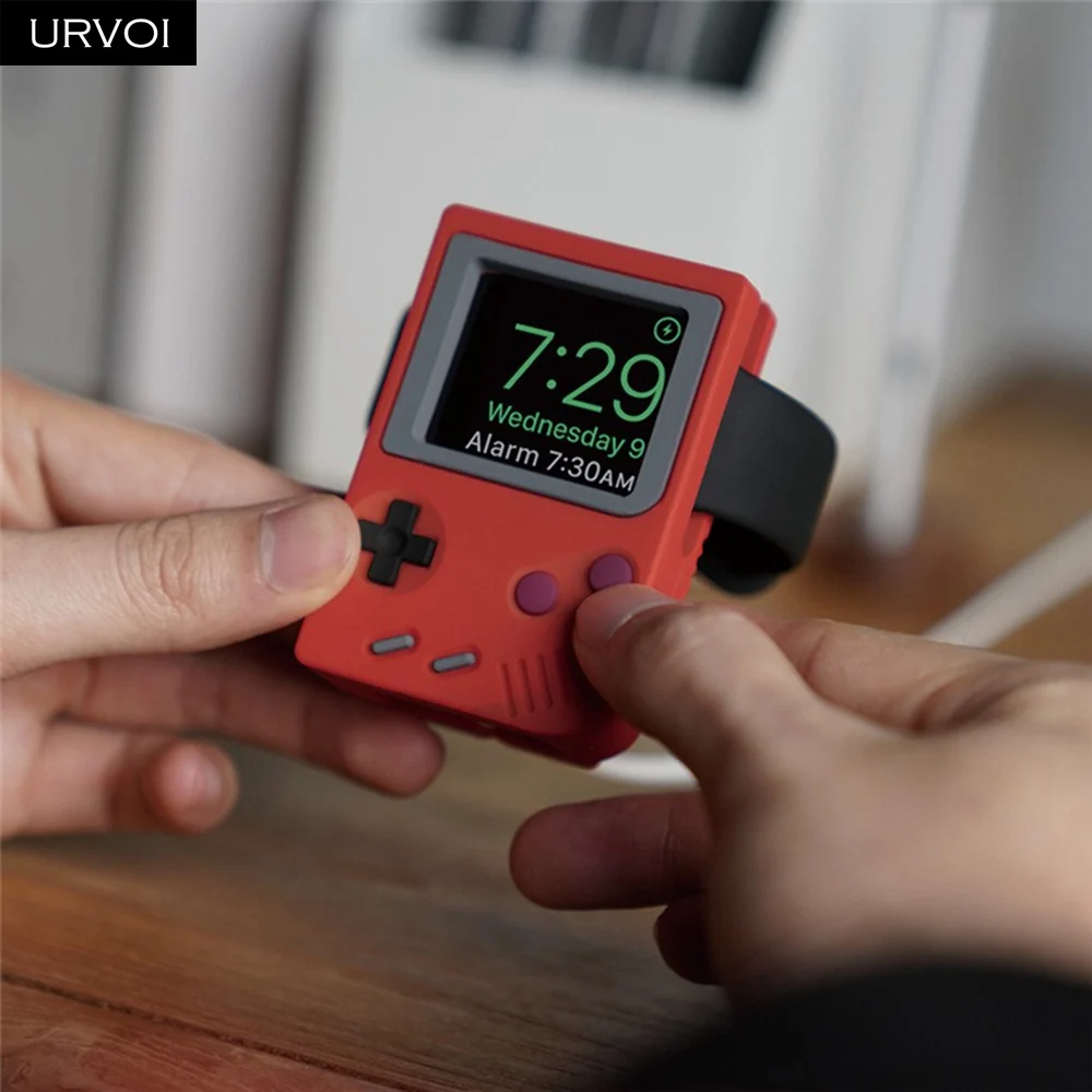 Держатель URVOI для apple watch series 5 4 3 2 1 Подставка для часов ночной тумбочка для ремонта ПК домашняя зарядная док-станция для GameBoy дизайн