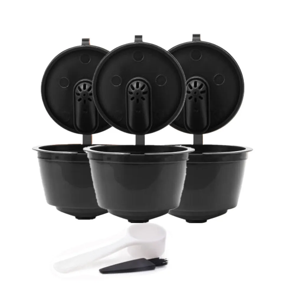Многоразового combinacapsule Кофе капсулы Nescafe Dolce Gusto многоразового пользования капсулы пополнения combinacapsule капсулы Кофе фильтры - Цвет: 3pcs Brown