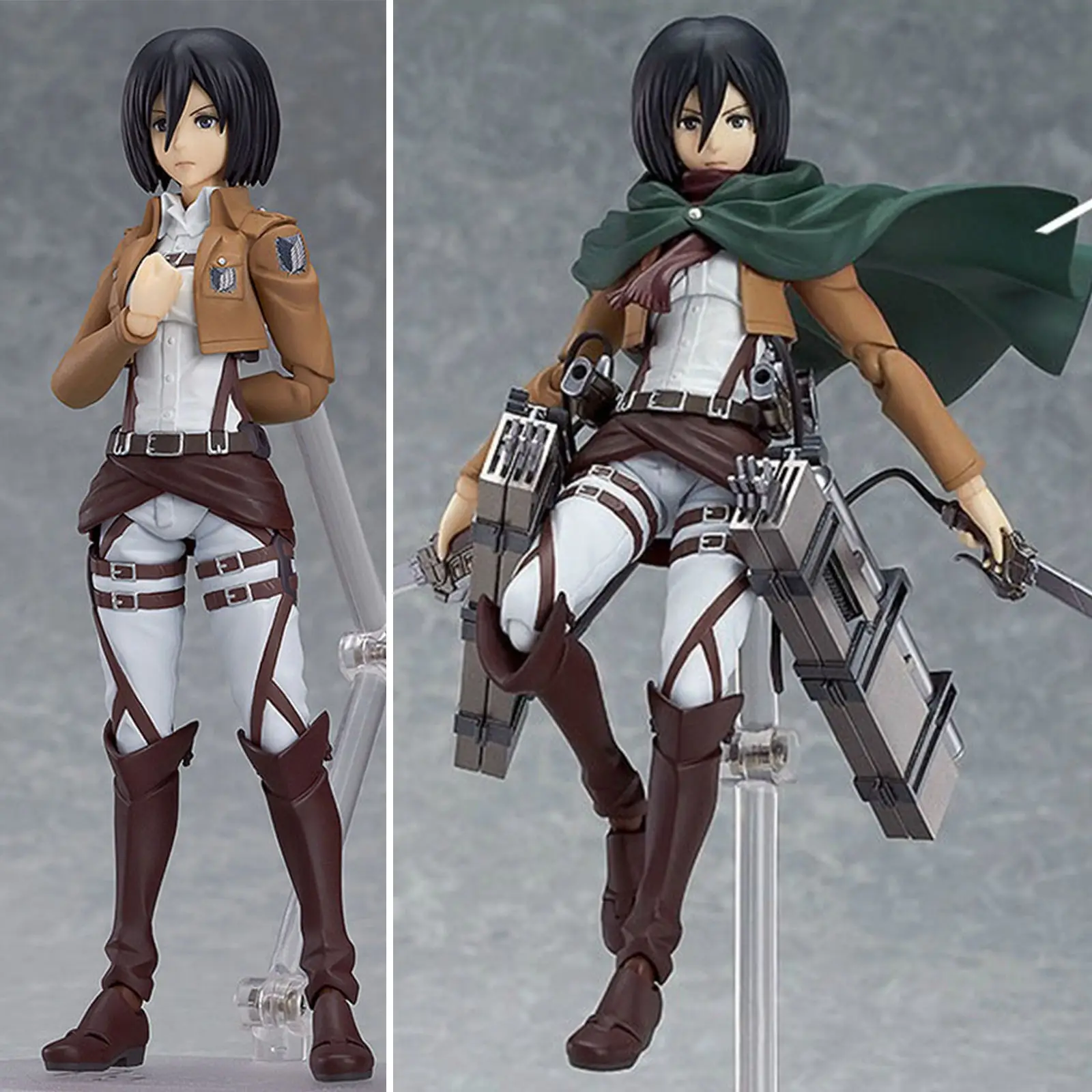 Атака на Титанов Shingeki Nendoroid Figma Леви Mikasa Эрен фигурку Статуэтка аниме Рисунок
