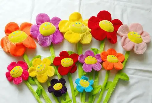 8 шт. Детская плюшевая кукла занавеска с улыбающимся лицом 11 дюйма|sunflower plush|sunflower