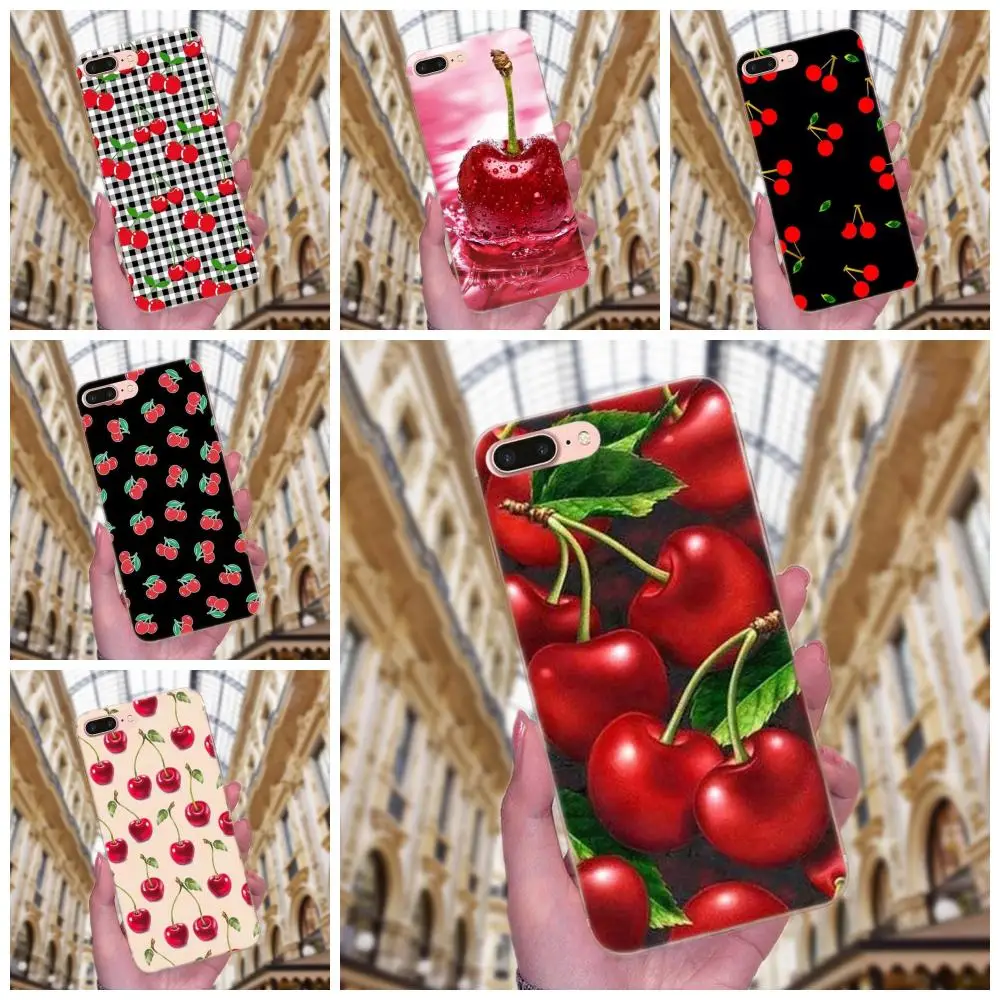 Зеленый фрукт вишни для Galaxy J1 J2 J3 J330 J4 J5 J6 J7 J730 J8 2015 2016 2017 2018 mini Pro|Бамперы| |