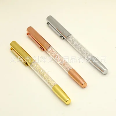 Гелевая ручка 2020 милые ручки для школы письма со стразами золотая розовая