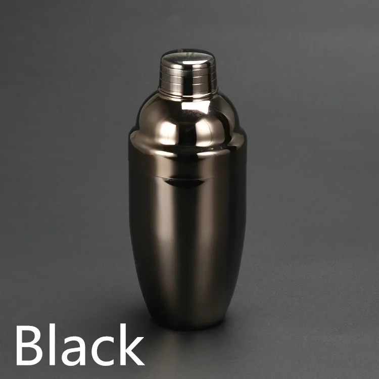 gunmetal black 550ml Новое поступление, шейкер для коктейлей из нержавеющей стали, черная бутылка для мартини, инструменты бармена шейкер для напитков 550 мл - Цвет: gunmetal black 550ml