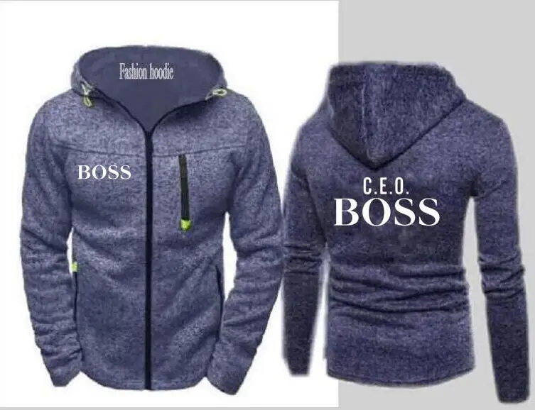 Модная пара C. e.o. Толстовка с надписью BOSS men ceo Свободная куртка мотоциклетная