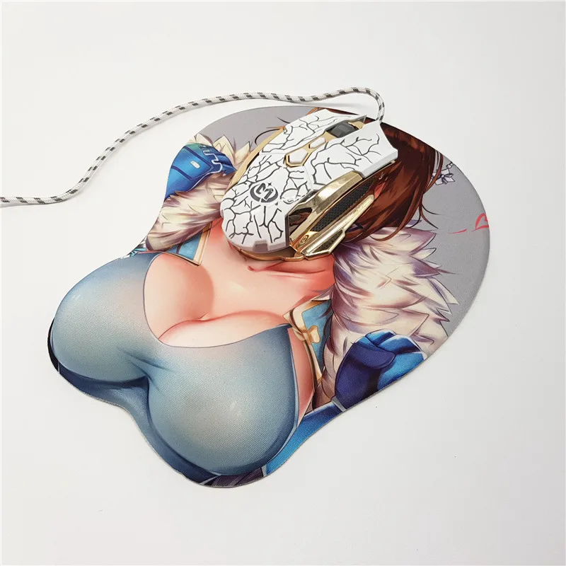 MEI аниме 3D Oppai коврик для мыши подставка для запястья