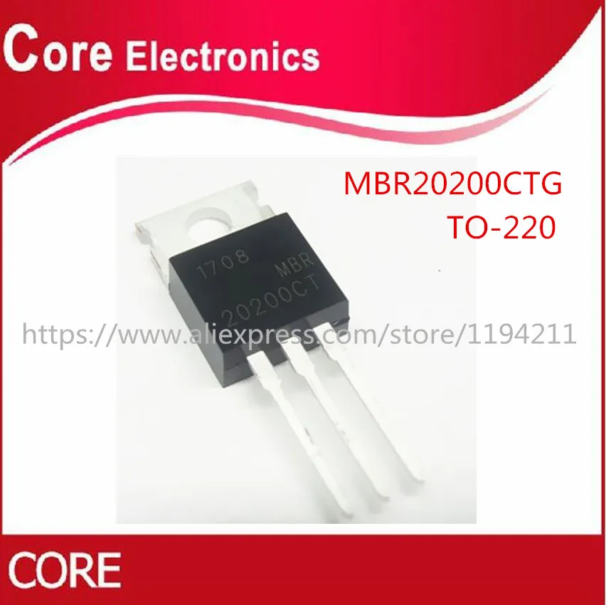 10 шт./лот MBR20200CTG MBR20200 MBR20200CT Диодная матрица SCHOTTKY 200V TO-220 | Электронные компоненты и