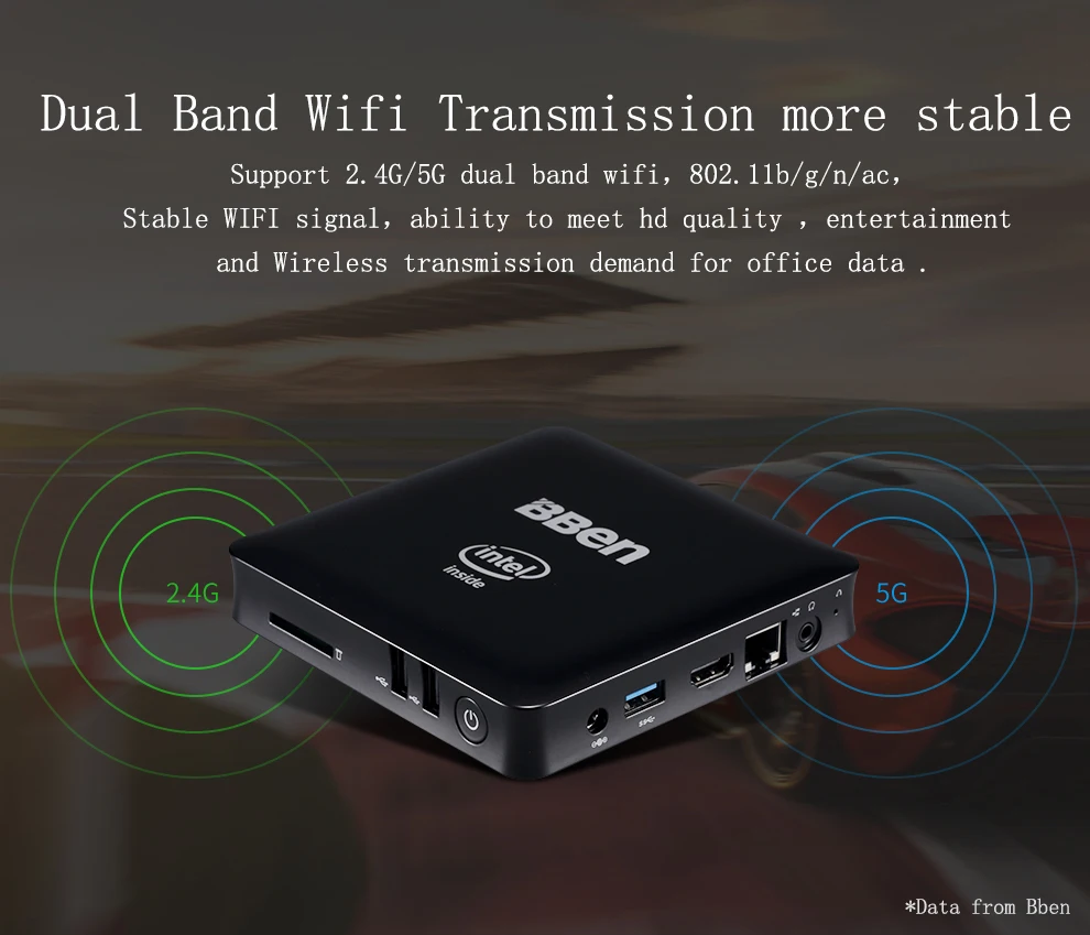 BBEN MN11 Мини ПК Windows 10 Intel Z8350 четырехъядерный 2G 4GB ram мини ПК WiFi BT4.0 бизнес бытовой Мини компьютер ПК микро