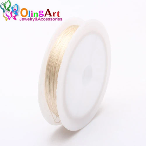 Beige 046 OlingArt 0,3/0,5/0,7/1,0 мм микс разноцветных вариантов нейлоновой нитью производственная линия/Оборудование для провода/веревка колье, серьги, браслет и ожерелье ювелирных изделий - Цвет: Beige 046