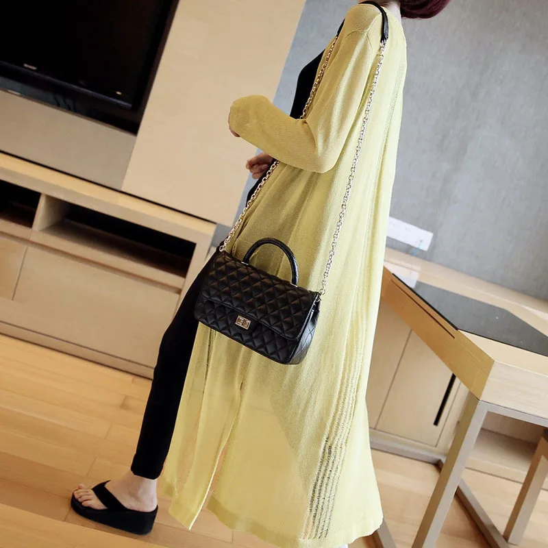 

Thin section openwork sweater female 2019 summer new sunscreen cardigan loose ice silk long air conditioning shirt coat