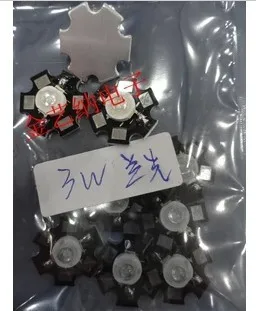 

3W high power 3W high-power blue LED lamp beads with aluminum plate