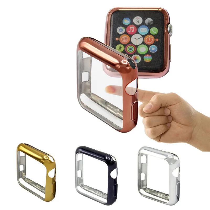 Чехол для Apple Watch 3/2/1 42 мм 38 мм мягкий прозрачный ТПУ защитный чехол для Apple Watch Series 1 2 3
