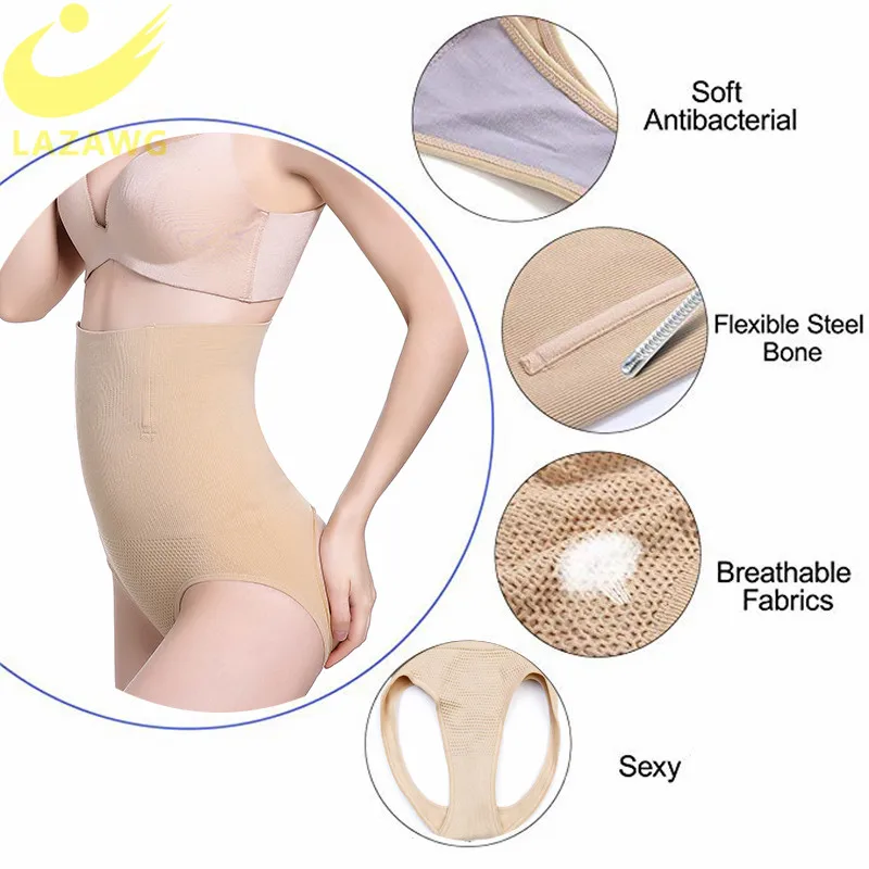 LAZAWG Women Sexy Butt Lifter Control Panties Seamless Shapewear Body Shaper Briefs Push Up Underwear Big Ass Lift Up Panty Slim