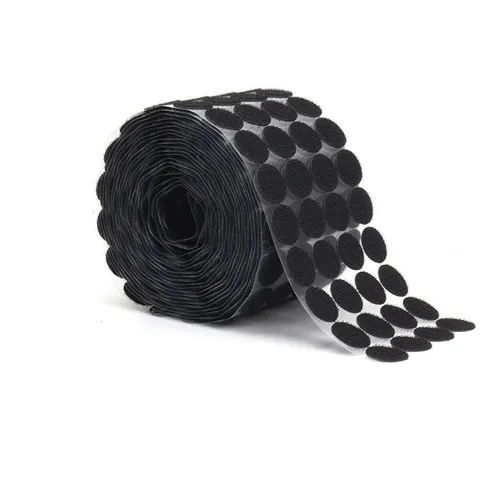 diameter 25mm black 100 пар круговой крепежной ленты супер самоклеящийся крючок и петля крепеж гибкая лента DIY шитье ремесло Домашний Декор точечные наклейки - Цвет: diameter 25mm black