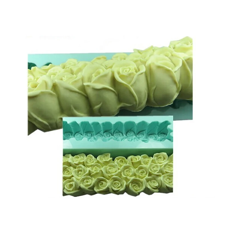 Силиконовая форма для мыла ручной работы 3D узор в виде розы рельефная рукоделия
