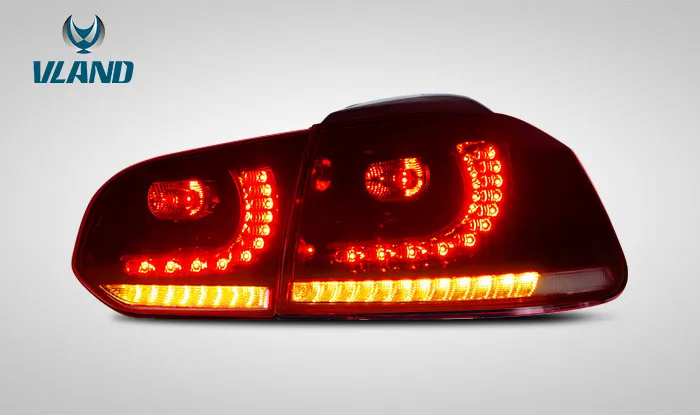Vland завод для MK6 задний фонарь VW Golf 6 задние фонари 2010 2011 2013 2015 2016 R20 светодиодный с