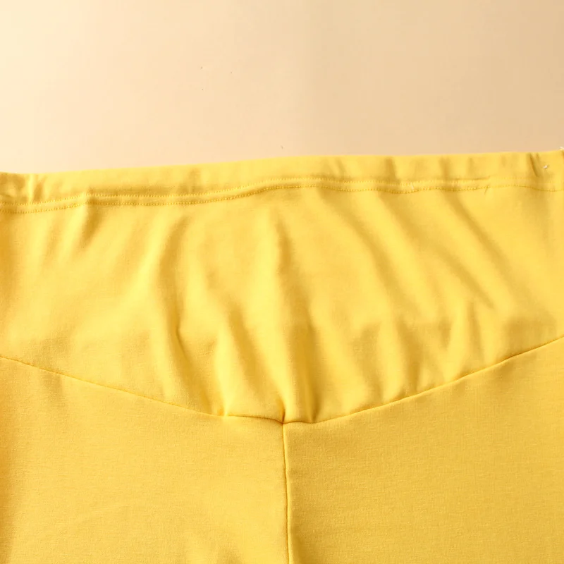 Леггинсы для беременных однотонные желтые штаны беременных|Лосины| |