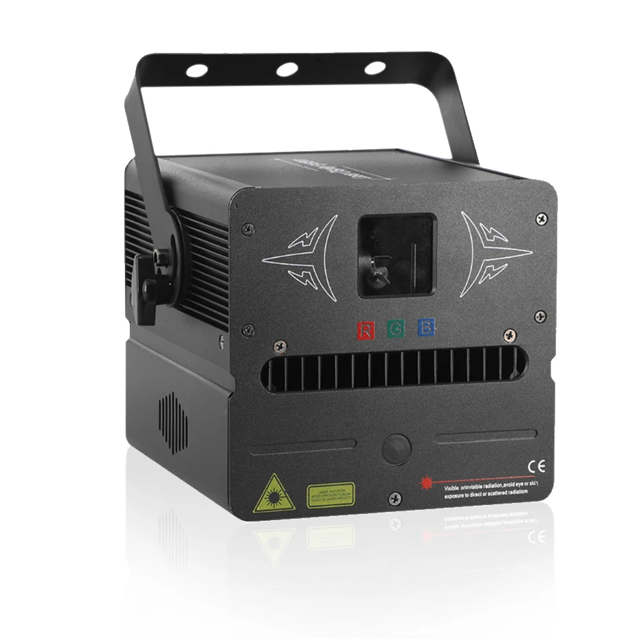 ALIEN 1 Вт RGB SD карта DMX 512 анимация PRO сценическое Лазерное освещение сканера