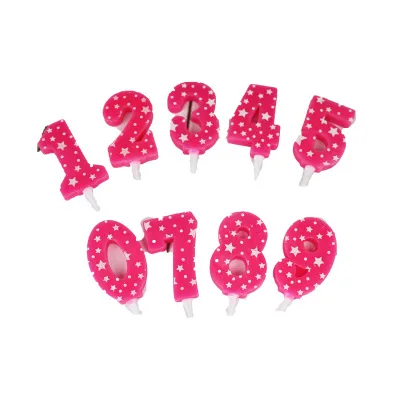 1 предмет милые синие и розовые свечи со звездами для мальчиков девочек 0-9 лет