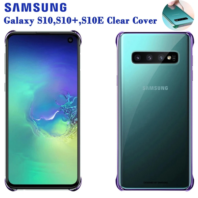 

Samsung Original Transparent TPU Cover Phone Case For Samsung Galaxy S10 X SM-G9730 S10+ S10 Plus SM-G9750 S10e S10 E SM-G9700