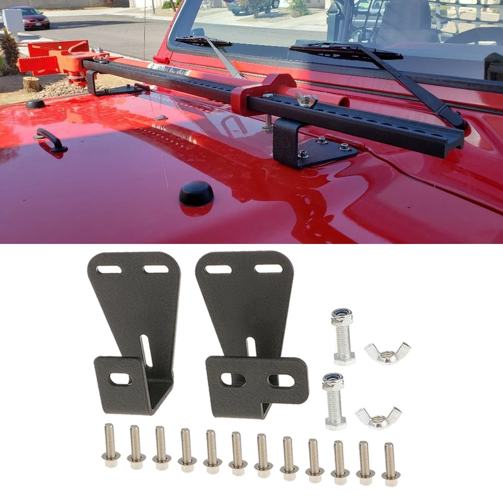 Hi Lift домкрат кронштейн капота подходит Jeep Wrangler CJ (1944 1986)/YJ (1987 1995)/TJ (1997 2006)|Детали и