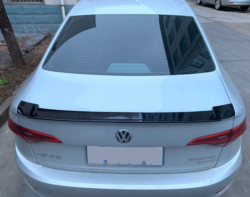 Desogn для Volkswagen Sagitar Jetta2019 багажник спойлер ABS пластик черный автомобиль заднее украшение в виде хвостового крыла