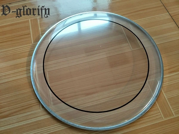 12-13-14inch прозрачный цвет двойной барабан кожи барабанная головка внешний слой кожи Звук контролируется