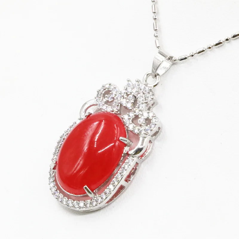 Капля камень кулон 20x35 мм Циркон инкрустация Цепочки и ожерелья Цепь для Для