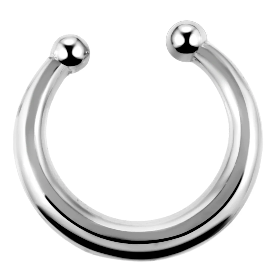 1 шт. медная поддельная перегородка для пирсинга 16 г пирсинг носа розовое золото