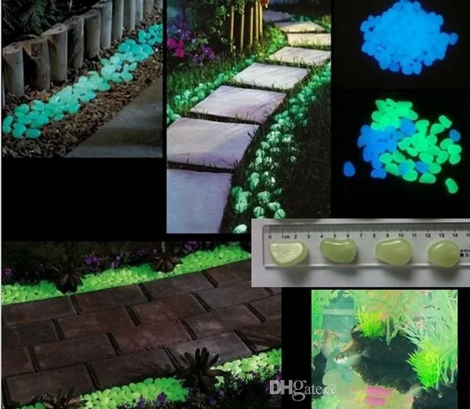 100 шт./лот светящийся на солнечной энергии камень для моделирования легкий