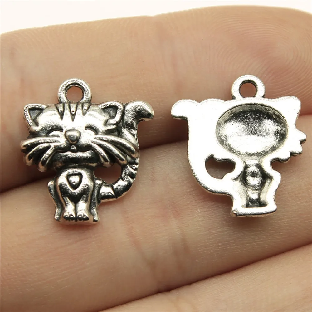 Smile Cat Подвески кулон сделай сам металлические ювелирные изделия антикварный