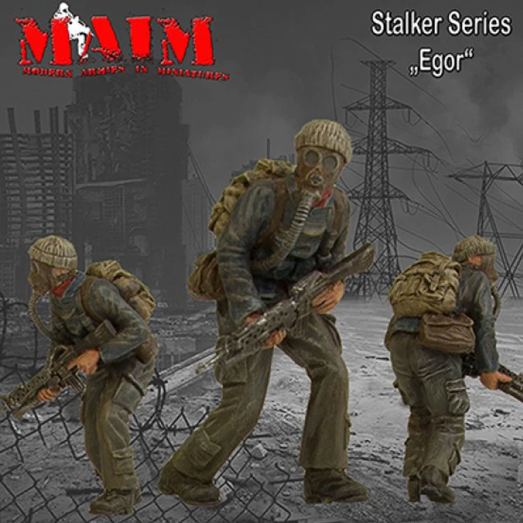 Серия сталькера Egor 1/35 модель солдата GK из смолы серия биохимии с пленкой