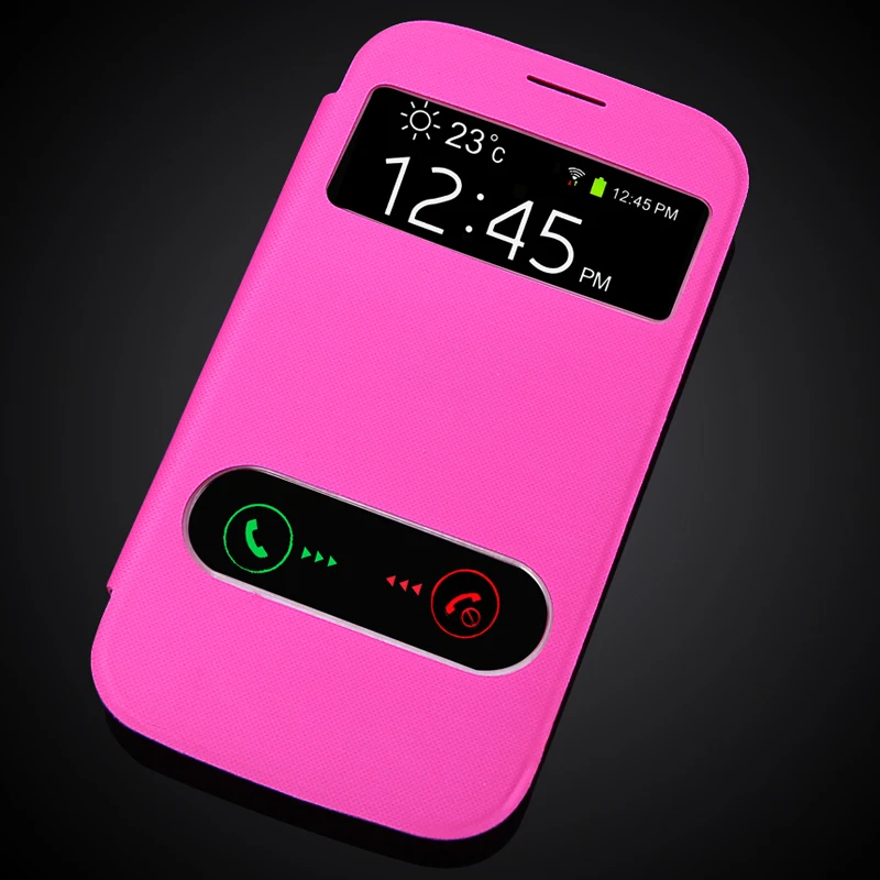 Роскошный модный раскладной чехол с окошком для samsung Galaxy Win I8552 I8550|flip case|case with