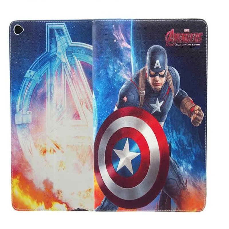 Кожаный чехол для планшета ipad 2 3 4 common heroes серии smooth surface с Суперменом Пауком