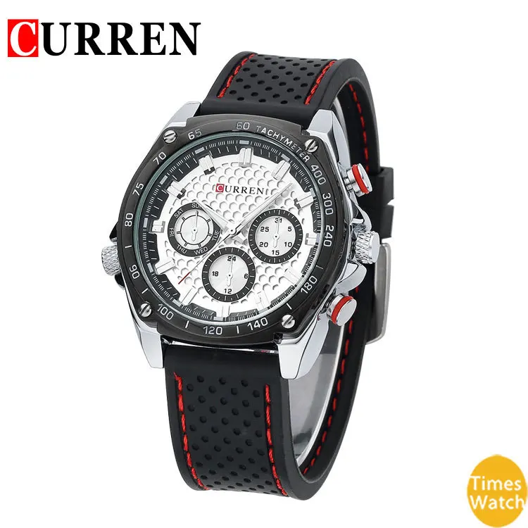 Mudder мужчины кварцевый регулируемый вольфрамовая сталь лента календарь