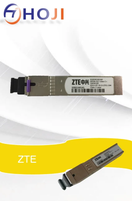 Абсолютно новые оригинальные модули Gpon OLT SFP B + C ++ один порт SC для платы ZTE