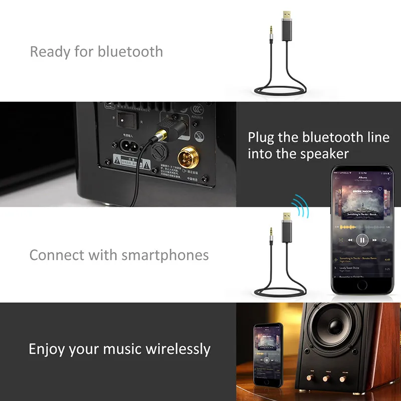 Blueido BL Bluetooth Адаптер с Металл 3.5 мм Аудио Стерео Кабель | Электроника