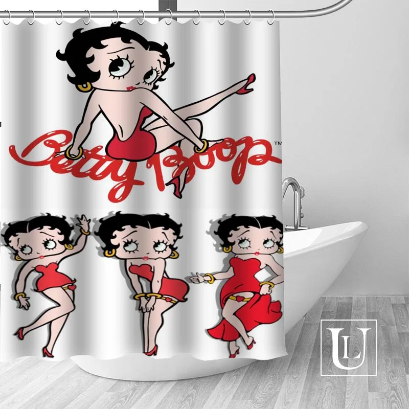 Занавеска для душа Betty Boop s занавеска ванной комнаты под заказ водонепроницаемая