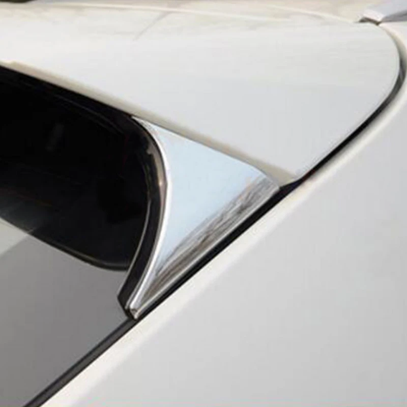 2Pcs/Set ABS Chrome Rear Tail Window Windshield Side Triangle Trim Sticker Fit For Nissan Qashqai 2014 2015 2016 Accessories | Автомобили