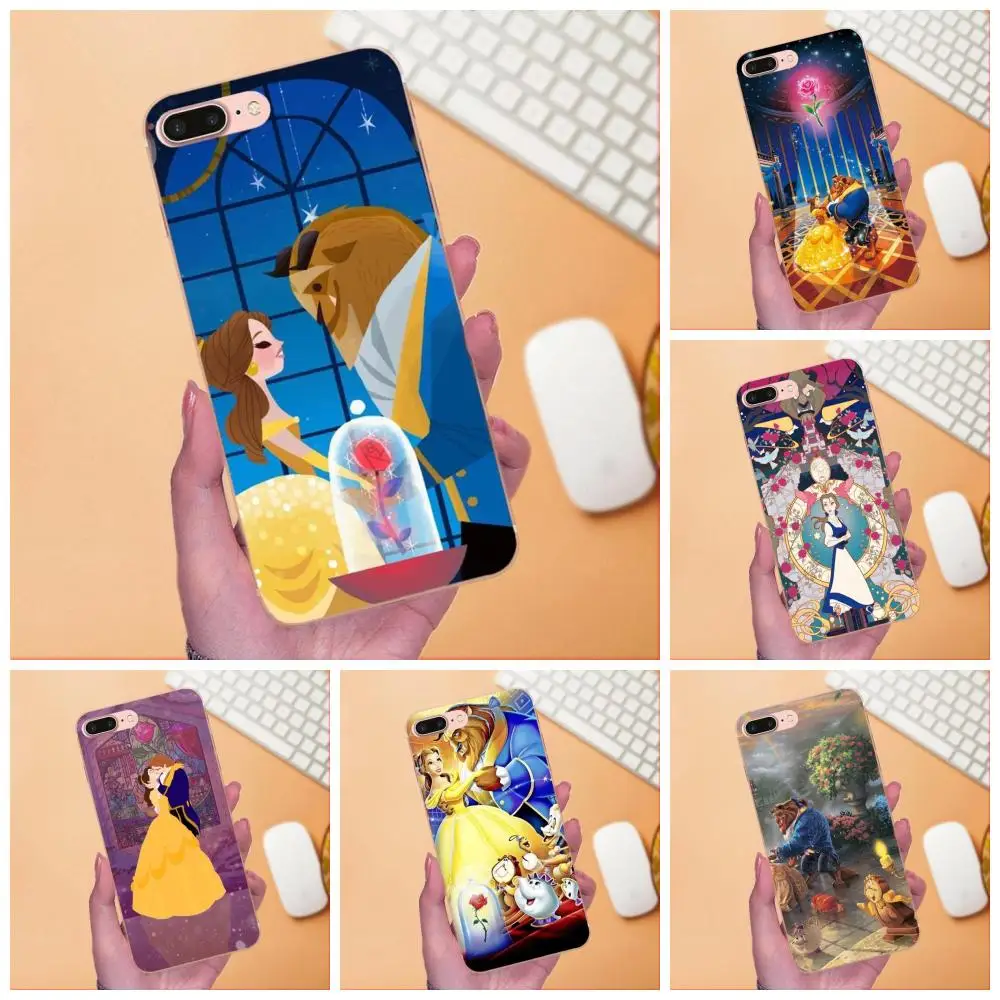 Мягкий чехол из ТПУ для телефона Huawei Mate 7 8 9 10 20 P8 P9 P10 P20 P30 Lite Plus Pro 2017 Beauty Beast Rose Princess |