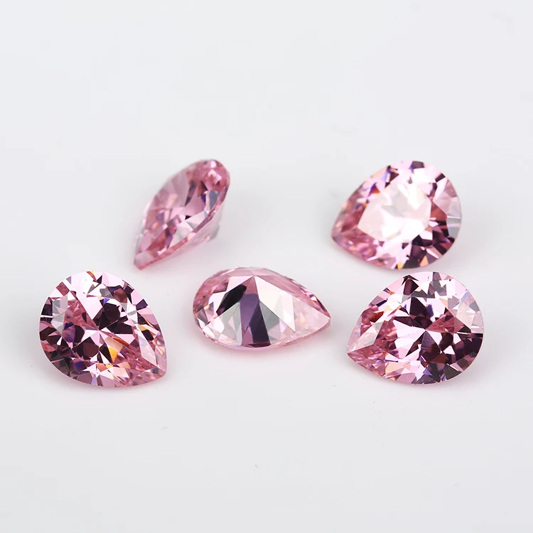 10 шт 2x3-13x18mm AAAAA груша CZ камень Золотой желтый, фиолетовый, розовый синтетический кубический цирконий камень свободный