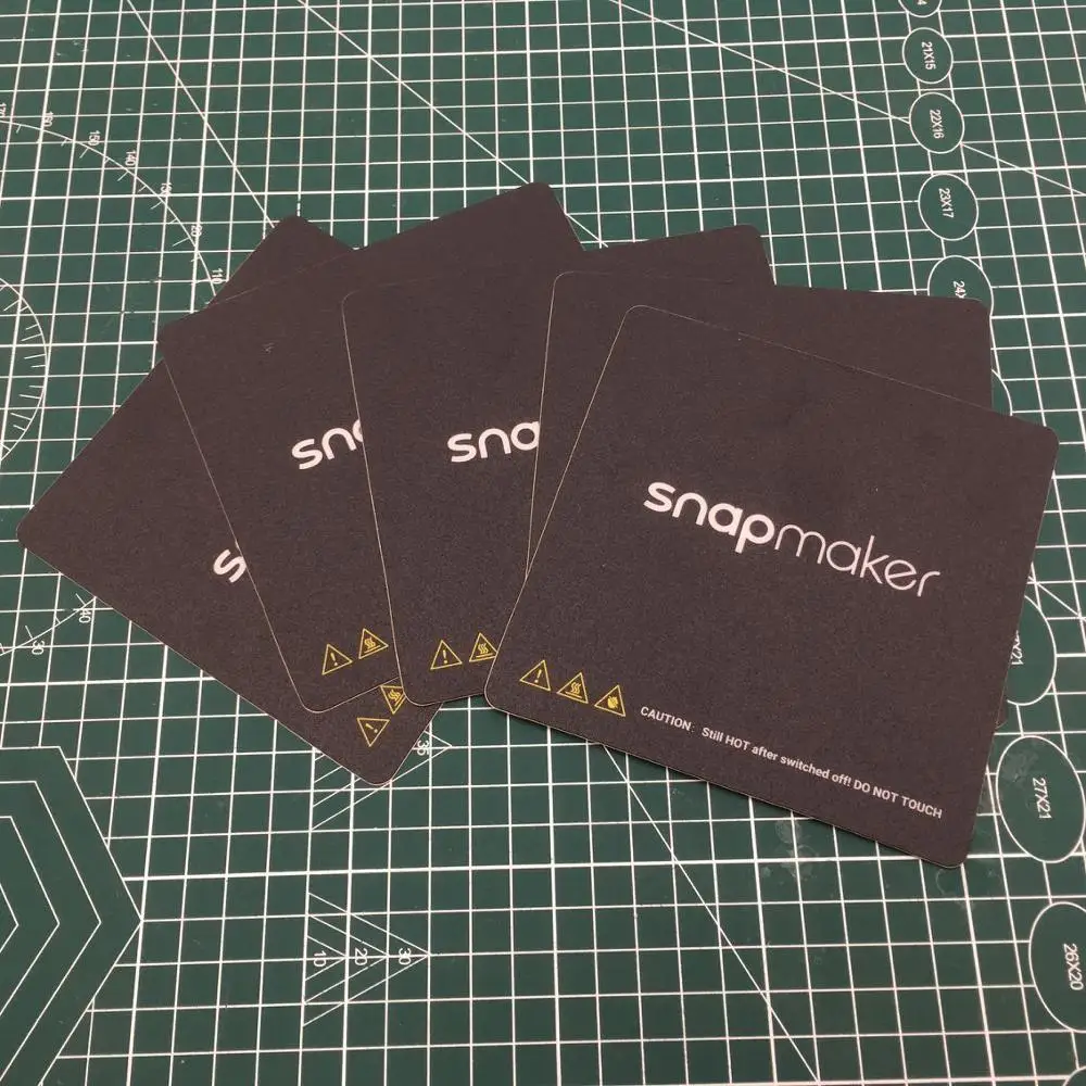 5 шт. Snapmaker 3D-принтеры с подогревом наклейки для кровати очаг печатных поверхность