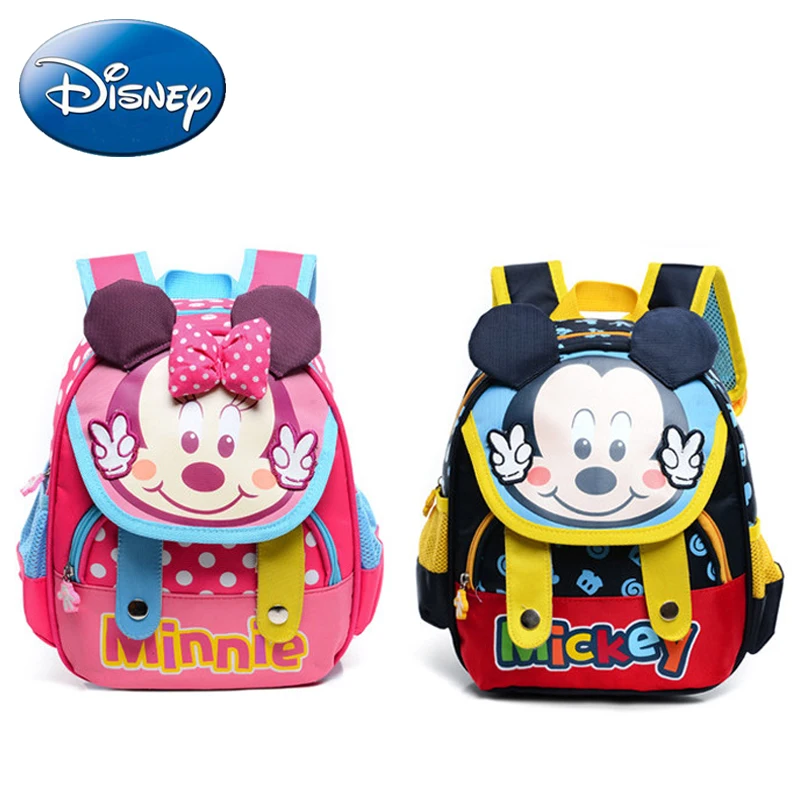 Disney 2018 новый рюкзак для девочек милый Минни детские сумки книг мальчиков